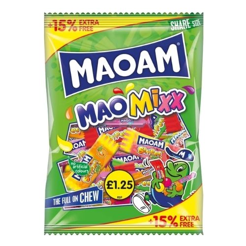 MAOAM MAO MIXX +15% EXTRA FREE BAG PMP £1.25 161G