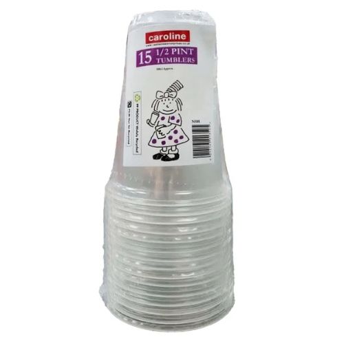 CAROLINE TUMBLER HALF PINT 15PK