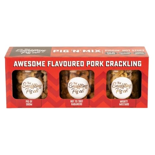 SNAFFLING PIG 'N'MIX PIGGIN HOT MIX 6X3PK 90G