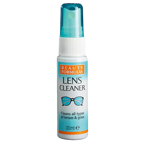 BEAUTY FORMULAS LENS CLEANER FOR ALL TYPES OF LENSES & GLASS 30ML PUMP SPRAY