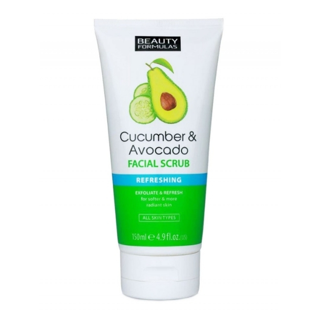 BEAUTY FORMULAS CUCUMBER & AVOCADO FACIAL SCRUB 150ML