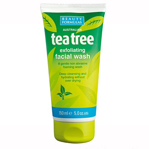 BEAUTY FORMULAS TEA TREE EXFOLIATING FACIAL WASH 150ML