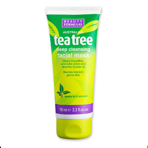 BEAUTY FORMULAS TEA TREE DEEP CLEANSING FACE MASK 100ML