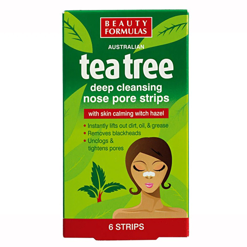 BEAUTY FORMULAS TEA TREE NOSE STRIPS 6S