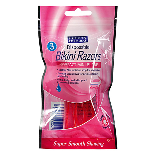 BEAUTY FORMULAS BIKINI RAZORS 3PK