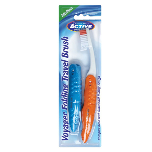 ACTIVE ORAL CARE FOLDING TRAVEL BRUSH 2PK