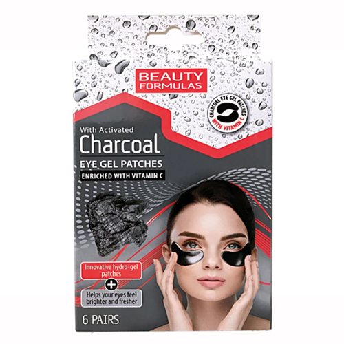 BEAUTY FORMULAS CHARCOAL HYDRO-GEL UNDER EYE PATCHES 6S