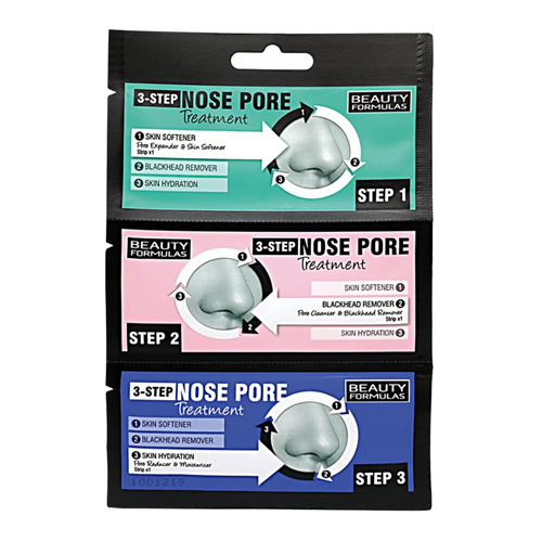 BEAUTY FORMULAS 3 STEP NOSE PORE TREATMENT