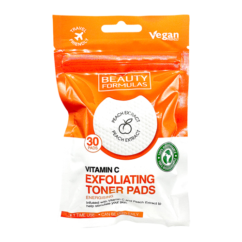 BEAUTY FORMULAS VITAMIN C EXFOLIATING TONER PADS 30S