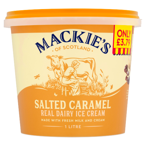 MACKIE'S OF SCOTLAND SALTED CARAMEL PMP £3.79 1L