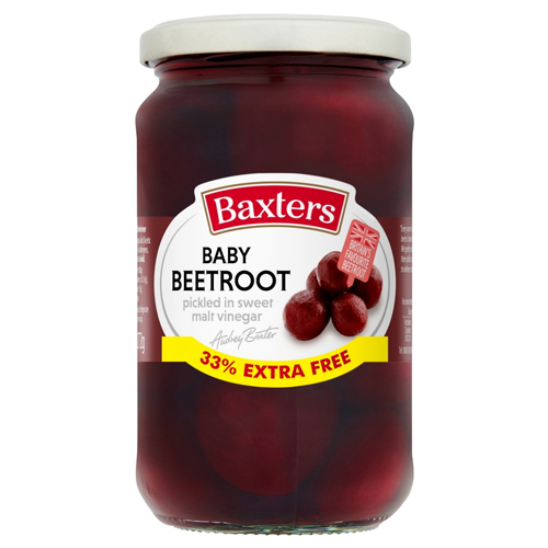 BAXTERS BABY BEETROOT 33%EXTRA FREE 455G