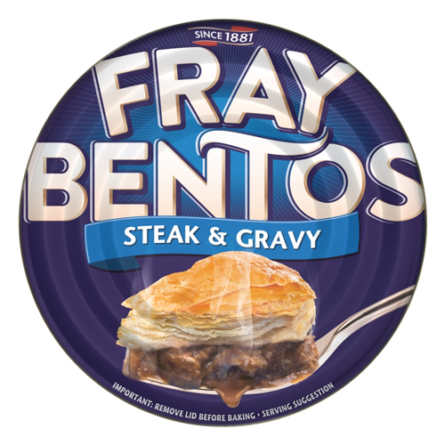 FRAY BENTOS STEAK & GRAVY PIE 425G
