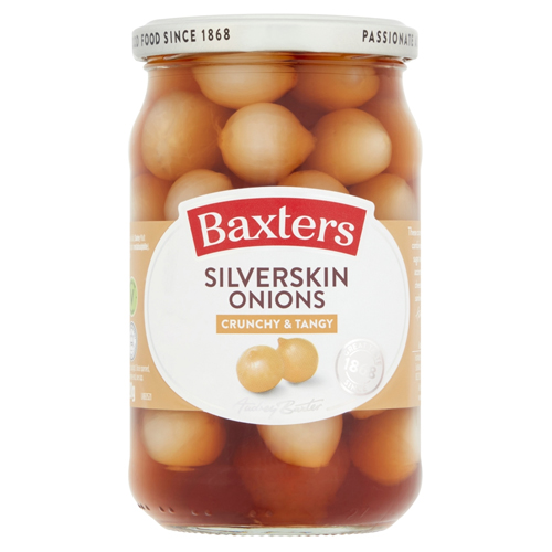 BAXTERS CRUNCHY AND TANGY SILVERSKINS ONIONS 440G