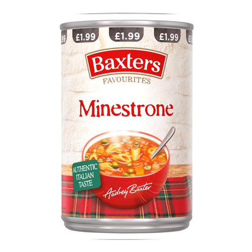 BAXTERS FAVOURITE MINESTRONE PMP £1.99 400G