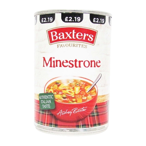 BAXTERS FAVOURITE MINESTRONE PMP £2.19 400G