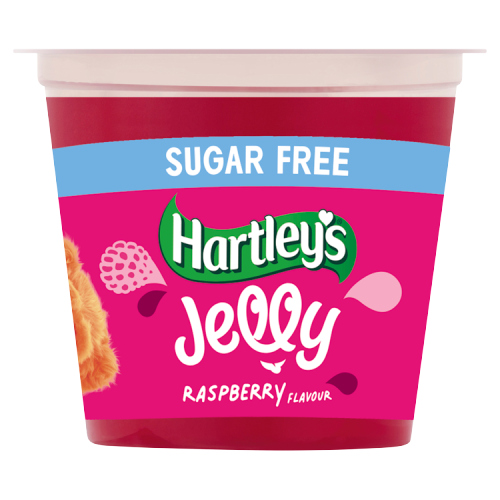 HARTLEY'S NO ADDED SUGAR RASPBERRY RTE JELLY 115G