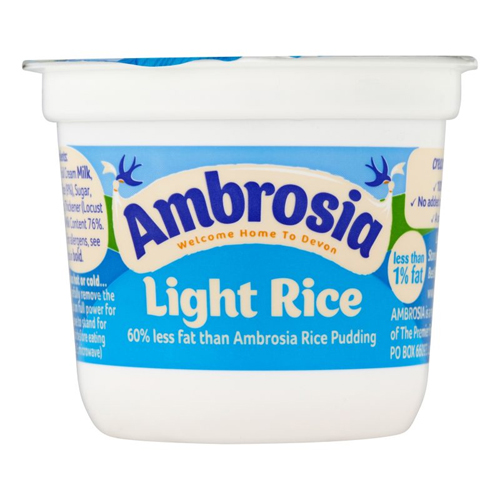 AMBROSIA LOW FAT RICE PUDDING POT 115G