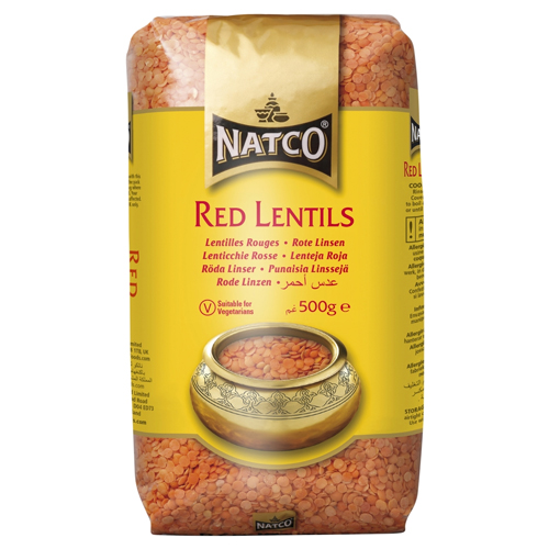 NATCO RED LENTILS 500G