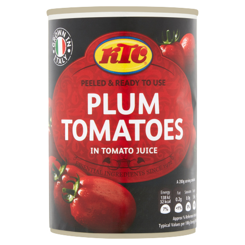 KTC ITALIAN PEELED PLUM TOMATOES 400G