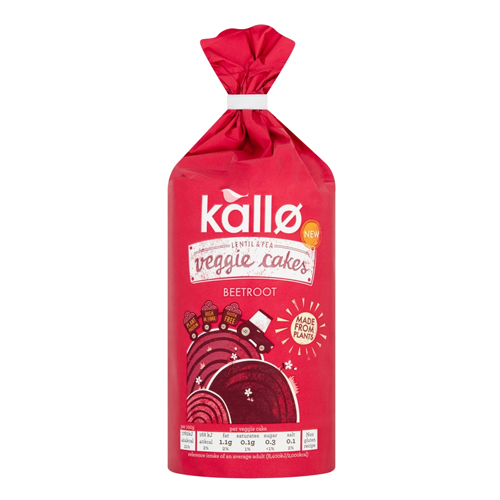 KALLO BEETROOT & BALSAMIC VINEGAR VEGGIE CAKES 122G