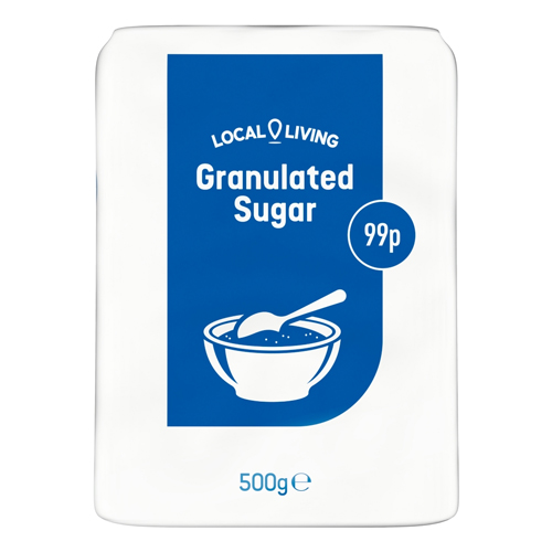LOCAL LIVING GRANULATED SUGAR 500G