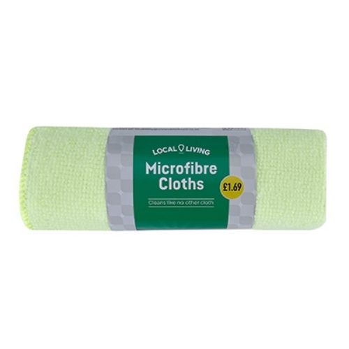 LOCAL LIVING MICROFIBRE CLOTHS PMP £1.69 2S