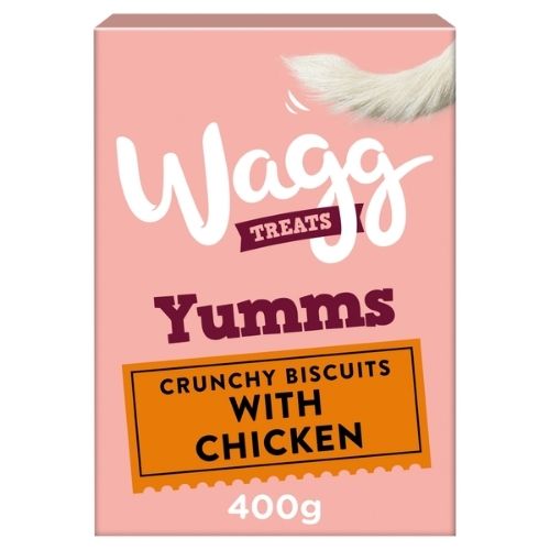 WAGG DOG CHICKEN YUMMS BISCUIT TREATS 400G