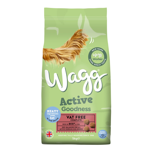WAGG ACTIVE GOODNESS BEEF DRY DOG FOOD 5KG