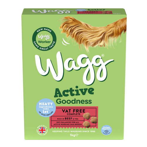 WAGG ACTIVE GOODNESS BEEF DRY DOG FOOD 1KG
