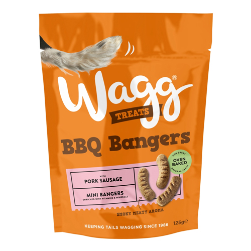 WAGG DOG BBQ BANGERS TREATS 125G