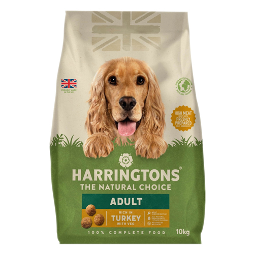 HARRINGTONS TURKEY & VEG ADULT DRY DOG FOOD 10KG
