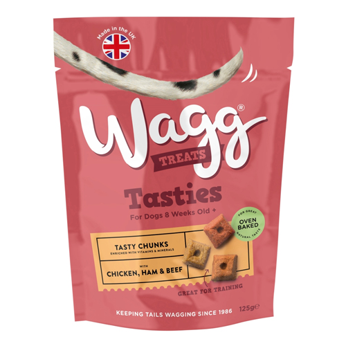 WAGG TASTY CHUNKS TREATS 125G