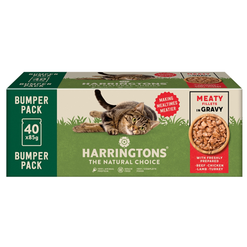 HARRINGTONS CAT MEATY GRAVY 85G