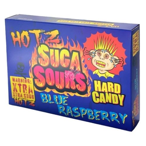 FUTURE CANDY XTRASOUR SUGA SOURS BLUE RASPBERRY HARD CANDY 100G