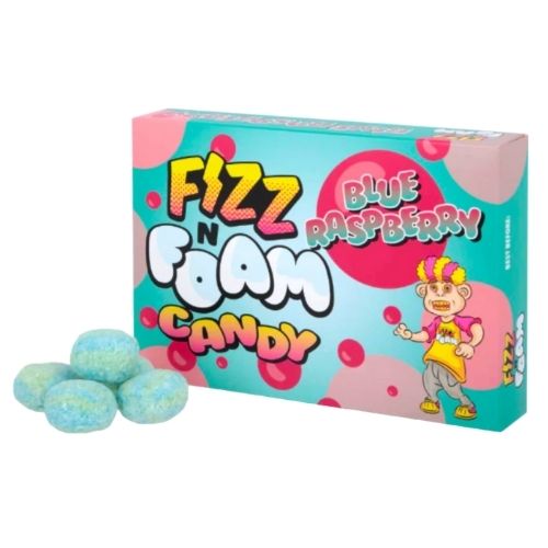 FUTURE CANDY FIZZ N FOAM CANDY BLUE RASPBERRY 100G