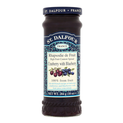 ST.DALFOUR HIGH FRUIT CONTENT SPREAD CRANBERRY WITH BLUEBERRY 284G