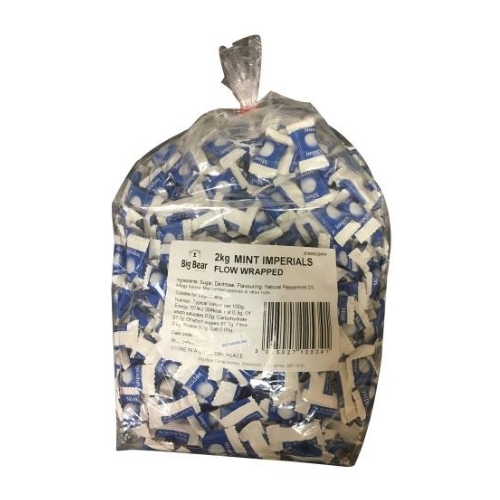 GLISTEN BIG BEAR WRAPPED MINT IMPERIALS 2KG