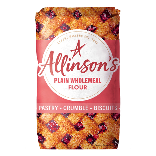 ALLINSON'S PLAIN WHOLEMEAL BAKING FLOUR 1KG