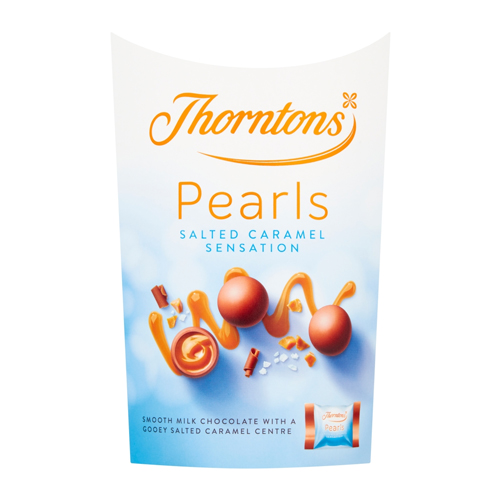 THORNTONS PEARLS SALTED CARAMEL SENSATION 167G