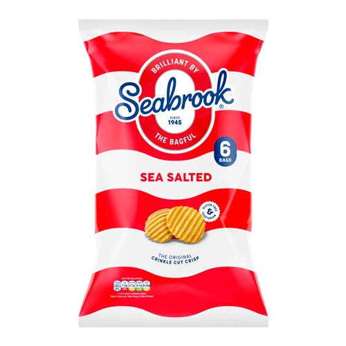 SEABROOK SEA SALTED 6PK 25G
