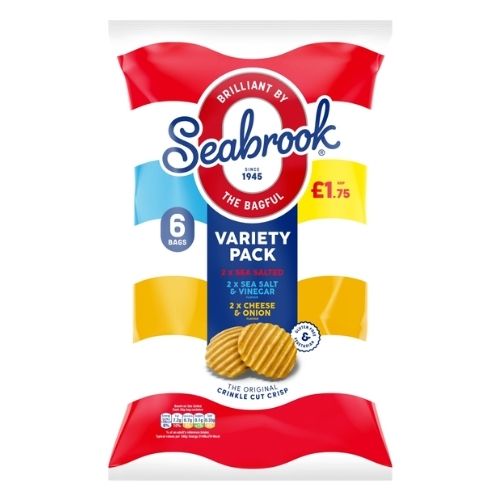SEABROOK VARIETY 6PK PMP £1.75
