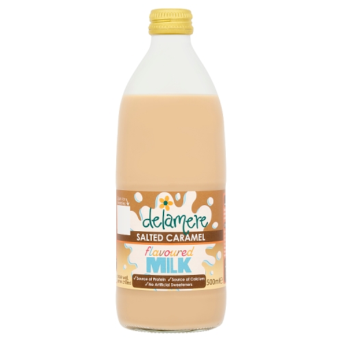 DELAMERE SALTED CARAMEL FLAV MILK 500ML