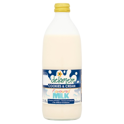 DELAMERE COOKIES & CREAM FLAV MILK 500ML