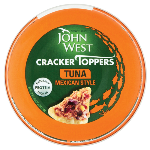JOHN WEST CRACKER TOPPERS TUNA MEXICAN STYLE 80G