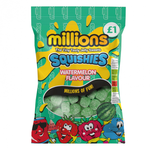 MILLIONS SQUISHIES WATERMELON 120G