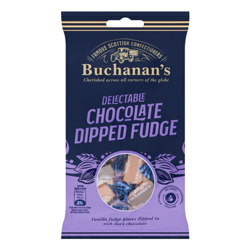 BUCHANAN'S CHOCOLATE DIPPED FUDGE 120G