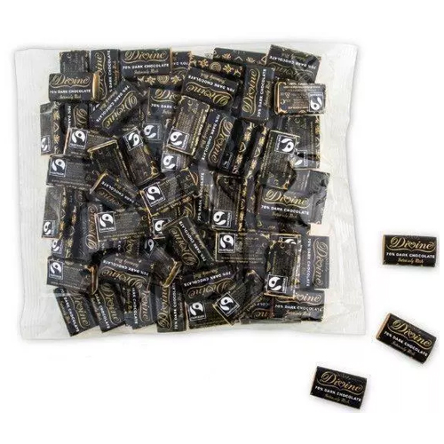 DIVINE 70% DARK CHOCOLATE MINI BARS 4.2G