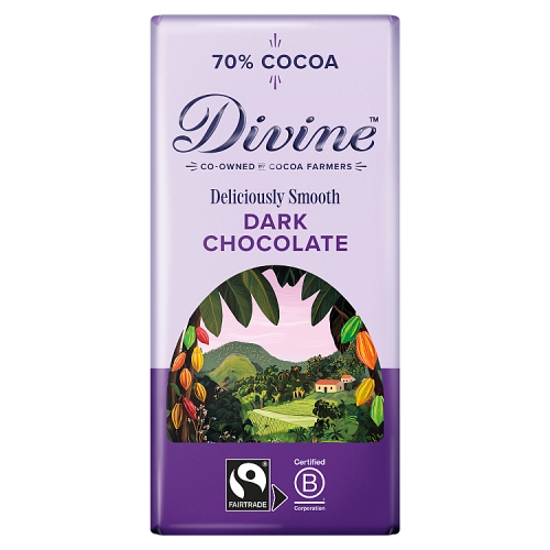 DIVINE DELICIOUSLY SMOOTH DARK CHOCOLATE 90G