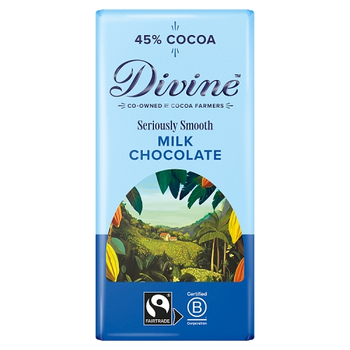DIVINE SERIOUSLY SMOOTH MILK CHOCOLATE 90G