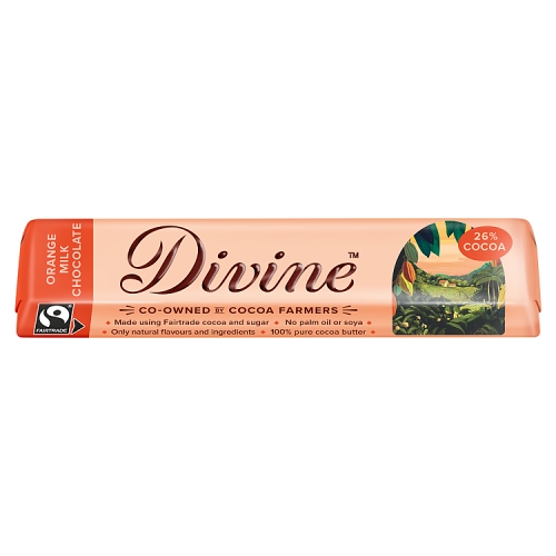 DIVINE CHOCOLATE MILK ORANGE 35G